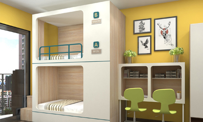 公寓床-太空舱-4-學校家具-學校宿舍家具-按産品分類-学生床-公寓床-書桌