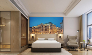 維也納國際酒店-酒店套房家具-酒店家具-酒店床-床頭柜-酒店沙發-桌子-椅子-衣柜