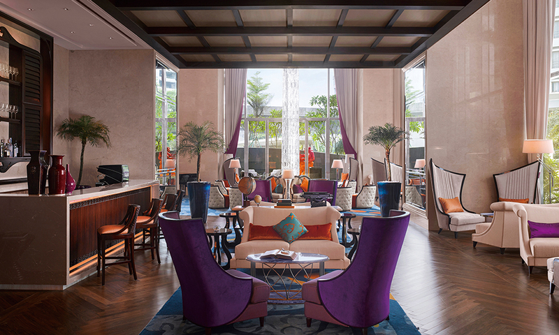 印度尼西亞雅加達萊佛士酒店-酒店餐廳桌椅-酒店家具-餐廳椅子-餐廳桌子