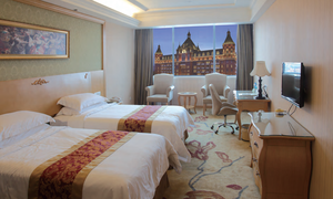 維也納國際連鎖標準套房（雙人間-9）-酒店家具-酒店沙發-桌椅-床頭柜-床